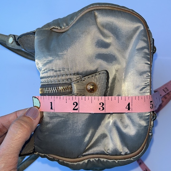 Authentic Vintage TOD’S Pashmy Small Satchel Handbag ~ In Grey Lizard/Nylon - Picture 13 of 16